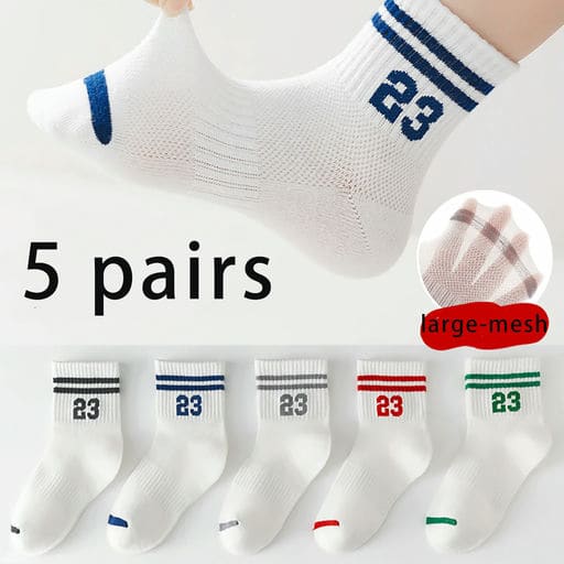מארז 5 זוגות גרבי רשת לילדים — תמונה 1
