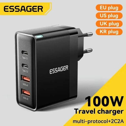 מטען 100W סופר איכותי ועוצמתי של חברת Essager המעולה