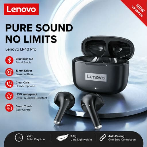 אוזניות אלחוטיות Lenovo LP40 Pro