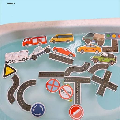 פאזל כבישים מדבקות לאמבטיה — תמונה 1