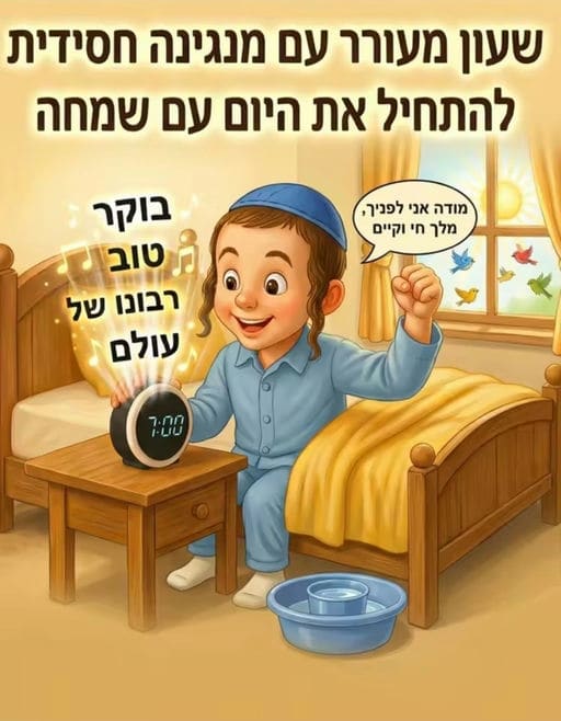שעון מעורר עם מנגינות חסידיות